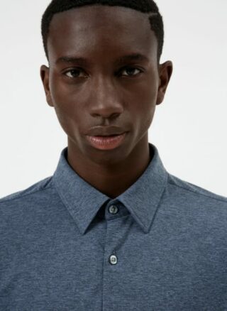 HUGO Ermo Casual-Hemd Herren, Blau