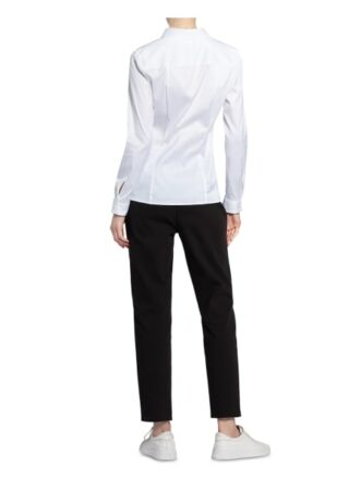 HUGO Etrina Hemdbluse Damen, Weiß