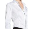 HUGO Etrina Hemdbluse Damen, Weiß