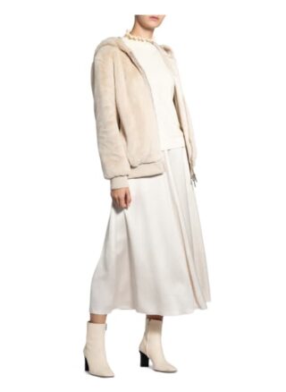 HUGO Felinessa Kunstpelz-Jacke Damen, Beige