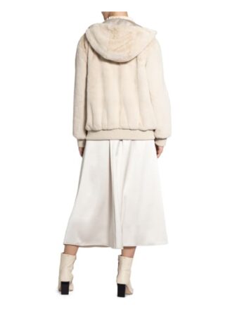 HUGO Felinessa Kunstpelz-Jacke Damen, Beige