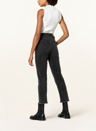 HUGO Gayang 7/8 Straight Leg Jeans Damen, Schwarz