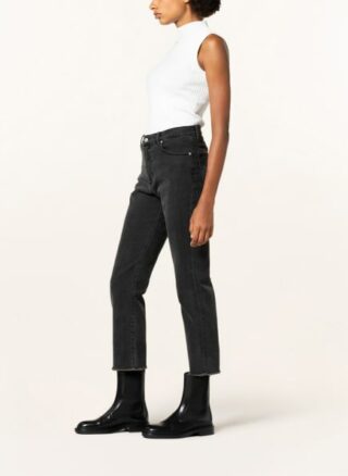 HUGO Gayang 7/8 Straight Leg Jeans Damen, Schwarz