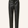 HUGO Hazoi Lederhose Damen, Schwarz