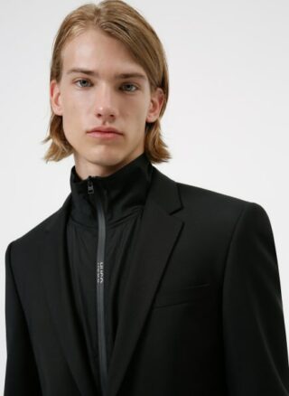 HUGO Henry/getlin212x Anzug Herren, Schwarz
