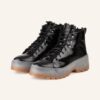 HUGO Jin Schnürboots Damen, Schwarz