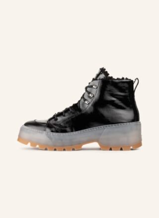 HUGO Jin Schnürboots Damen, Schwarz