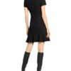 HUGO Kilanas Kleid in A-Linie Damen, Schwarz