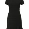 HUGO Kilanas Kleid in A-Linie Damen, Schwarz