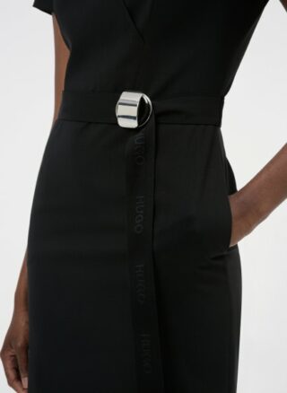 HUGO Kimesi Cocktailkleid Damen, Schwarz