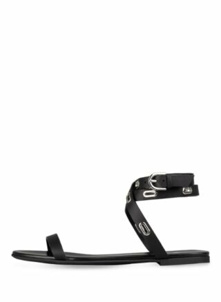 HUGO Kimley Riemchensandalen Damen, Schwarz