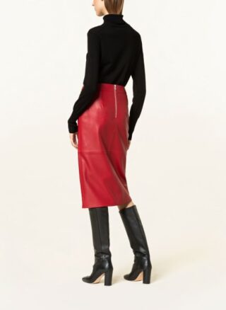 HUGO Lemos Lederrock Damen, Rot