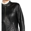 HUGO Libra Lederjacke Damen, Schwarz