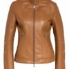 HUGO Lisaka Lederjacke Damen, Orange