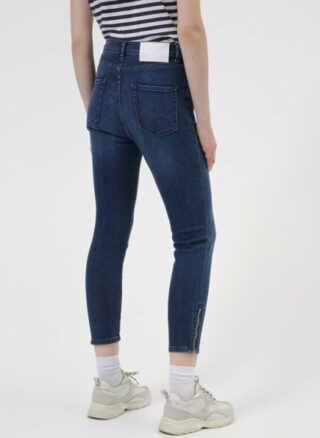 HUGO Lou/6 Cropped Slim Fit Slim Fit Jeans Damen, Blau