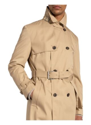 HUGO Maluks Trenchcoat Herren, Beige