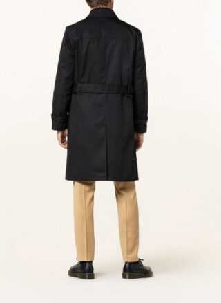 HUGO Maluks Trenchcoat Herren, Schwarz