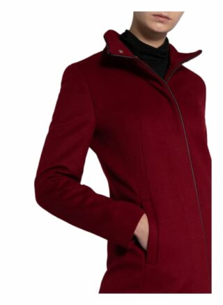 HUGO Malura Wollmantel Damen, Rot