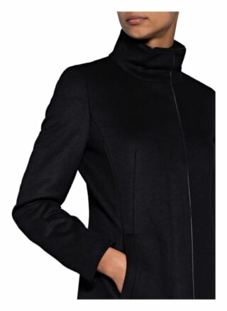 HUGO Malura Wollmantel Damen, Schwarz