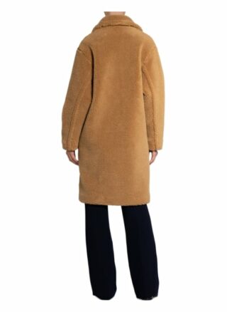 HUGO Meleny Teddyfell-Mantel Damen, Braun