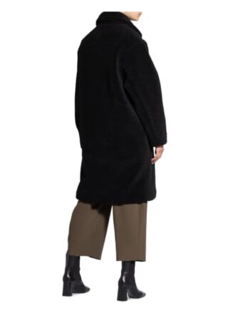 HUGO Meleny Teddyfell-Mantel Damen, Schwarz