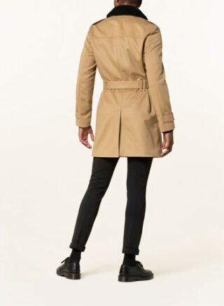 HUGO Melton Trenchcoat Herren, Beige