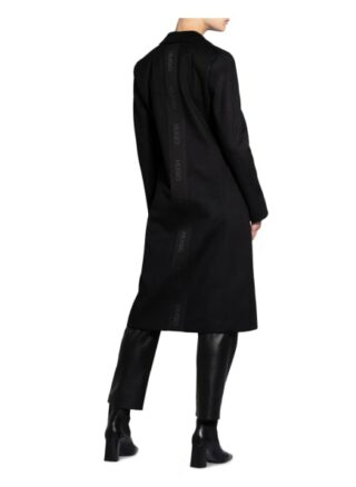 HUGO Mylas Wollmantel Damen, Schwarz