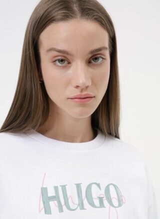HUGO Nakira 4 Sweatshirt Damen, Weiß