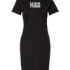 HUGO Narcissa Hängerkleid Damen, Schwarz