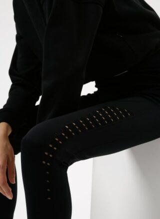HUGO Nia Leggings Damen, Schwarz