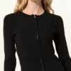 HUGO Safala Strickjacke Damen, Schwarz