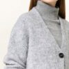HUGO Salmette Strickjacke Damen, Grau