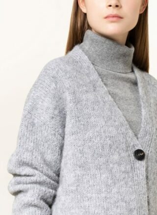 HUGO Salmette Strickjacke Damen, Grau