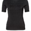 HUGO Samadi Kurzarm-Pullover Damen, Schwarz