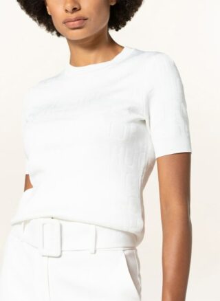 HUGO Samadi Kurzarm-Pullover Damen, Weiß
