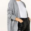 HUGO Samirenda Strickjacke Damen, Grau