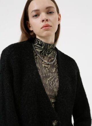 HUGO Samirenda Strickjacke Damen, Schwarz