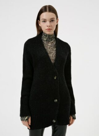 HUGO Samirenda Strickjacke Damen, Schwarz