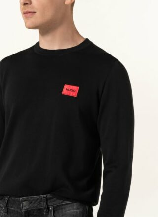 HUGO San Cassius Pullover Herren, Schwarz