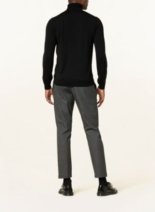 HUGO San Thomas Rollkragenpullover Herren, Schwarz