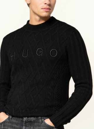 HUGO Sembro Pullover Herren, Schwarz