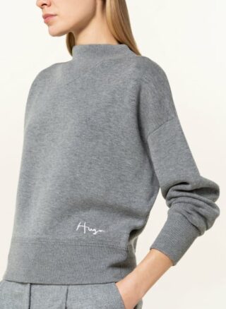 HUGO Sidalia Pullover Damen, Grau
