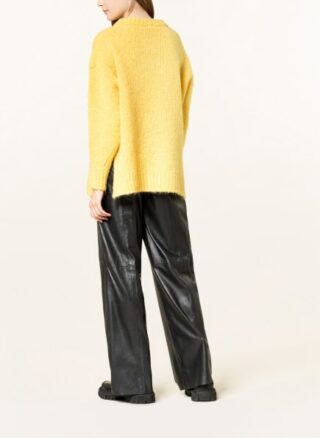 HUGO Skylory Oversized-Pullover Damen, Gelb