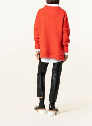 HUGO Skylory Oversized-Pullover Damen, Rot
