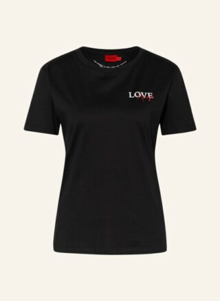 HUGO The Regular T-Shirts Damen, Schwarz