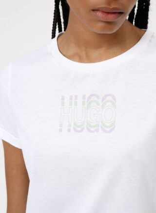 HUGO The Slim Tee 11 T-Shirts Damen, Weiß