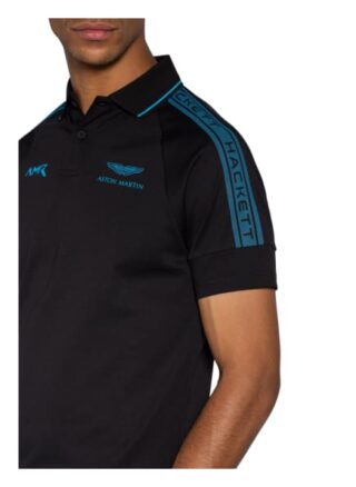 Hackett London Jersey-Poloshirt Herren, Schwarz