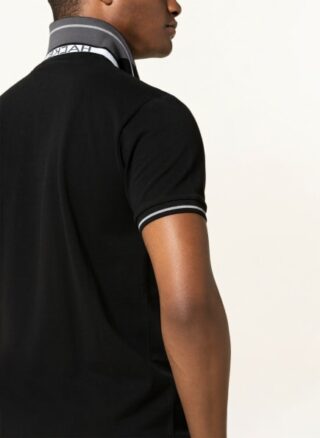 Hackett London Pique-Poloshirt Herren, Schwarz