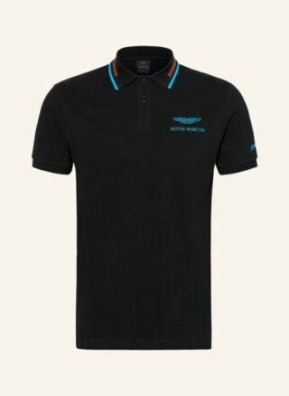 Hackett London Pique-Poloshirt Herren, Schwarz