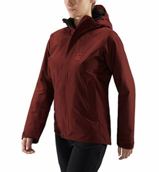 Haglöfs Stratus Jacket Regenjacke Damen, Rot